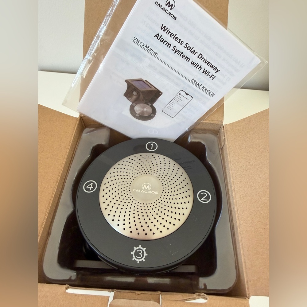 MARCS Wireless Solar Driveway Alarm System - Black and Silver